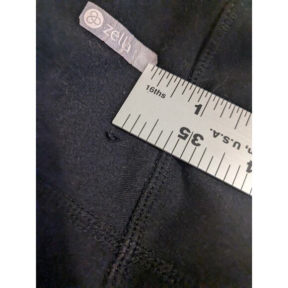 Zella Leggings Size Medium Black Womens Cropped Capri Mesh Pants Athletic - Picture 8 of 9